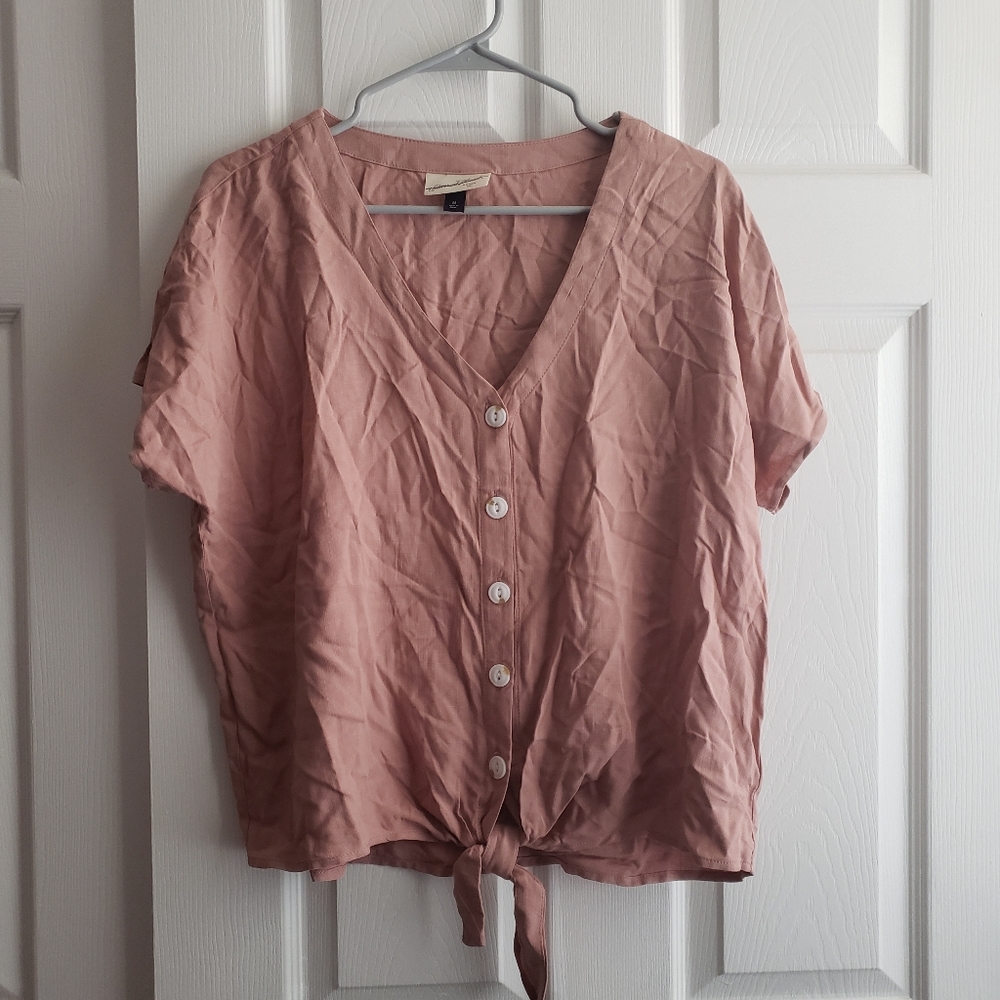 Universal Thread V-neck Front Tie Top